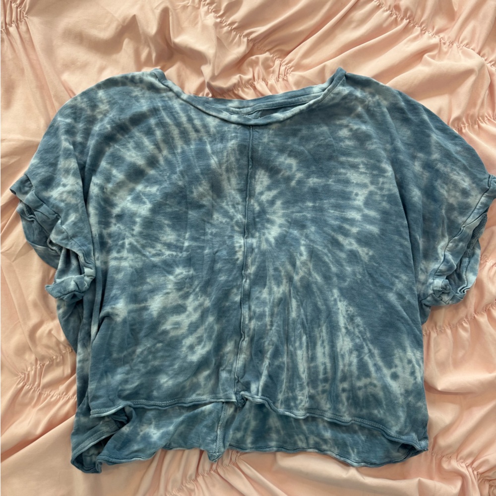 American Eagle Outfitters Blue Tie-Dye Shirt